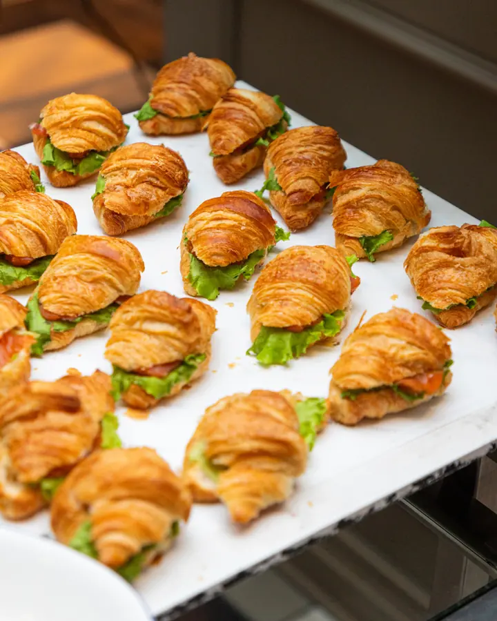 Mini-croissants garnis