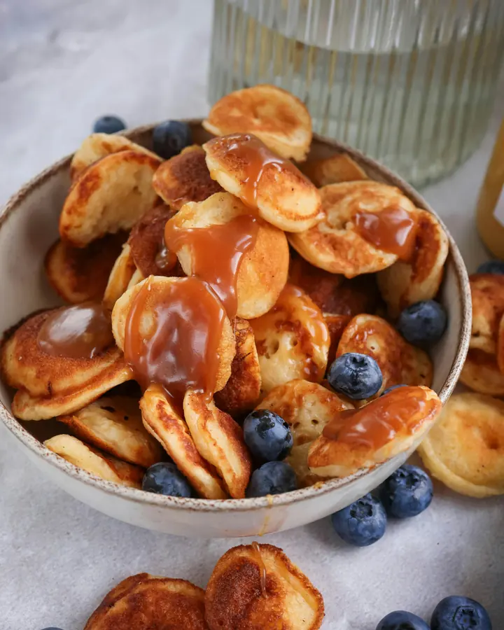 Mini-pancakes au caramel